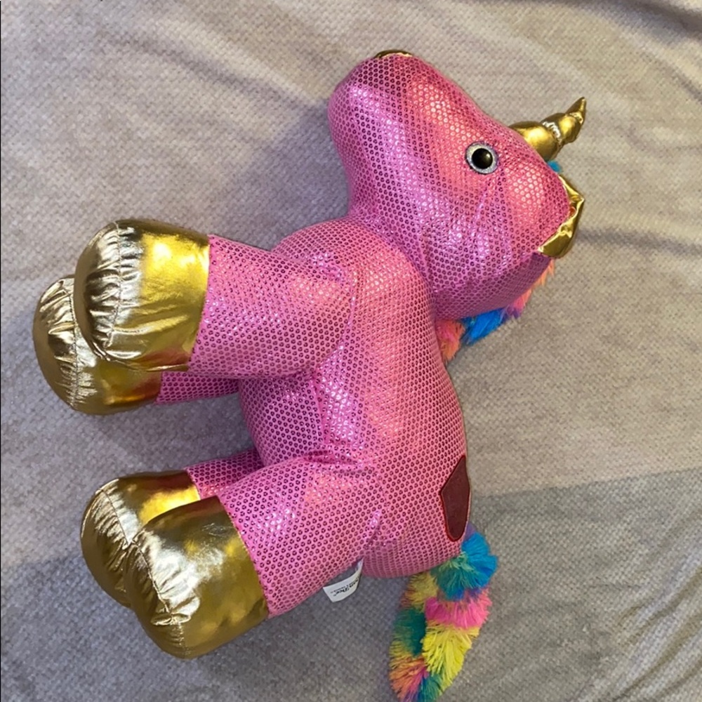 Big pink unicorn plushie
